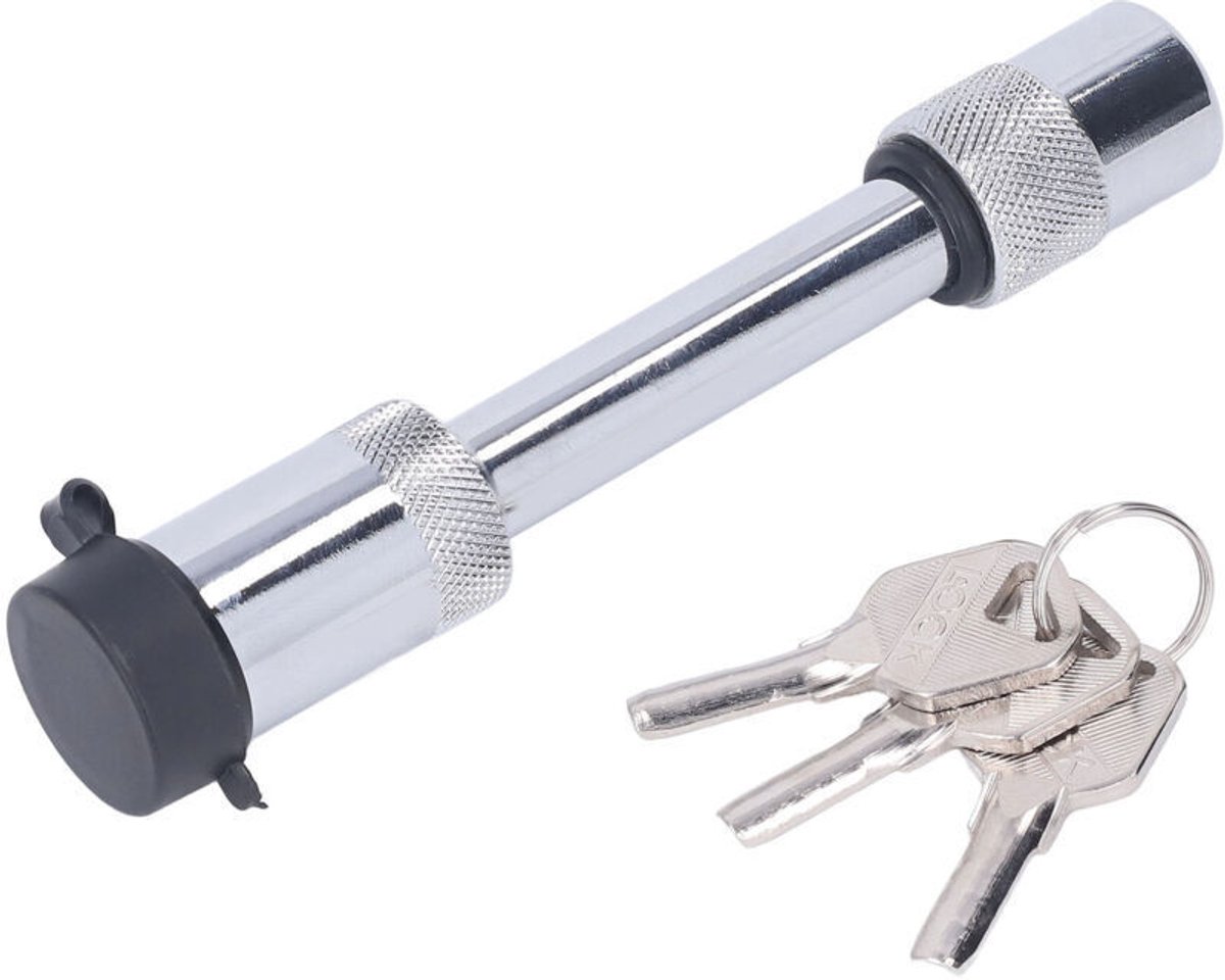 Townar roestvrijstalen trekhaak van 5/8 inch geschikt voor vergrendelbaar wiel en 3 sleutels.