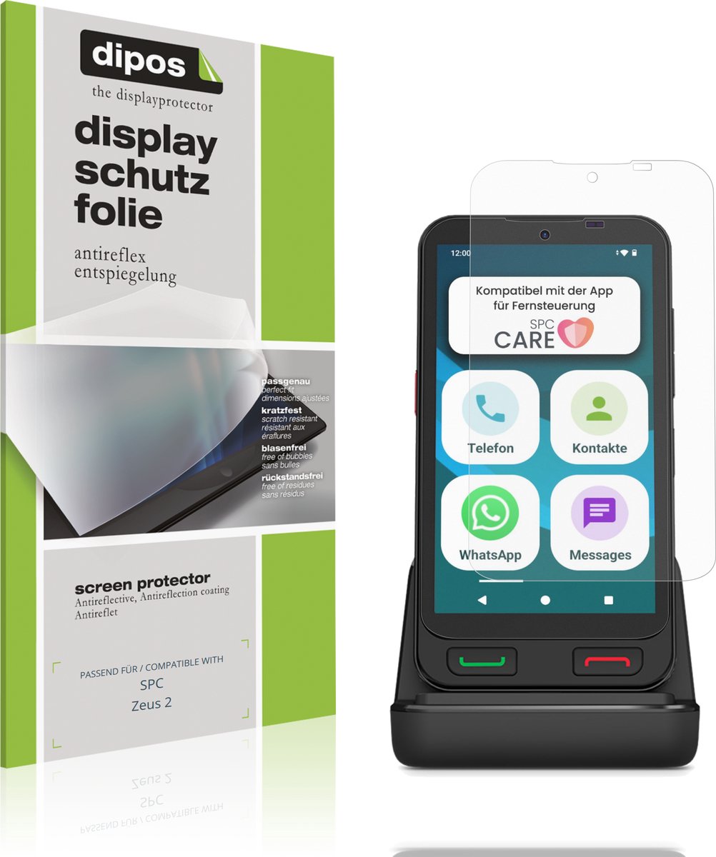 dipos – 4x Matte Beschermfolie geschikt voor SPC Zeus 2 | Krasbestendige & antireflecterende Screenprotector Ultra-Thin