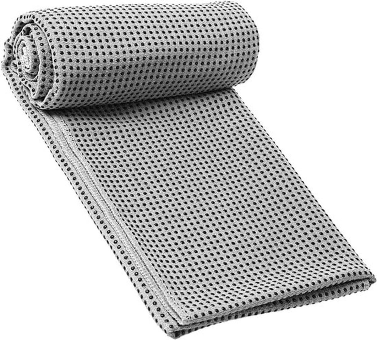 Ademend en Vochtabsorberend Yogamat, Antislip en Machinewasbaar, Ideaal voor Pilates, Fitness en Meditatie (Grijs)