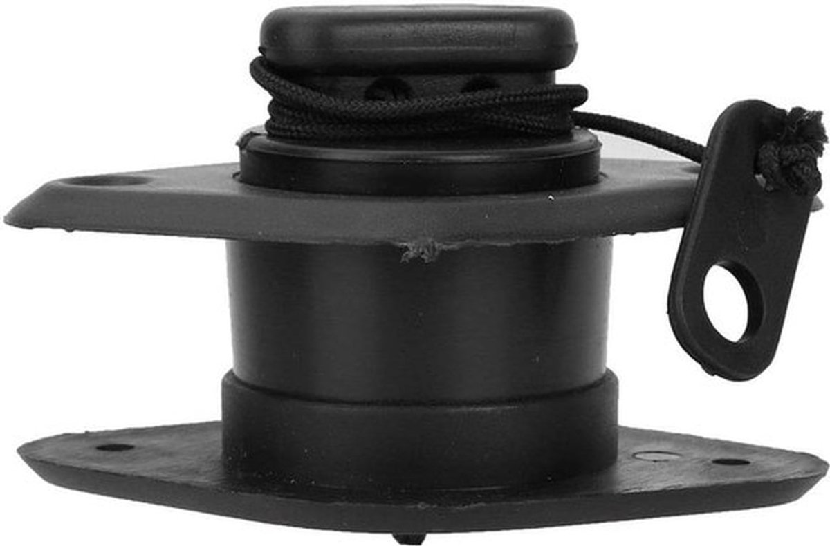 Afvoerventiel Duurzaam PVC - Zwarte Afvoerklep - Opblaasbare Boten - Vissersboot - Kajak Accessoire - Hoogwaardige kwaliteit