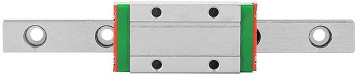 Geleiderailset 9 mm - Miniatuur Lineaire Railgeleider - 100 mm Lengte - Schuifblok - Lichtgewicht - Hoge Nauwkeurigheid - Lineaire Rail