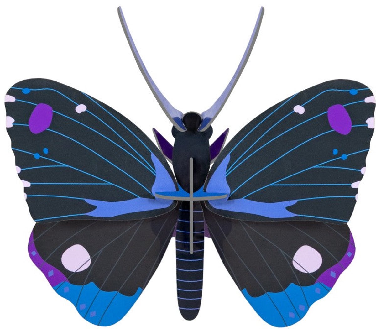 Vlinder Klein - Blauwe Diadeemvlinder