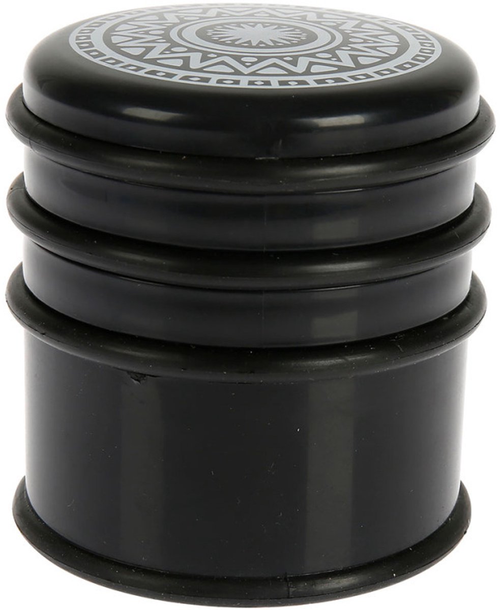 Cogex Deurstopper - zwart - tekst industrieel design - rubber - D7,5 x H8 cm