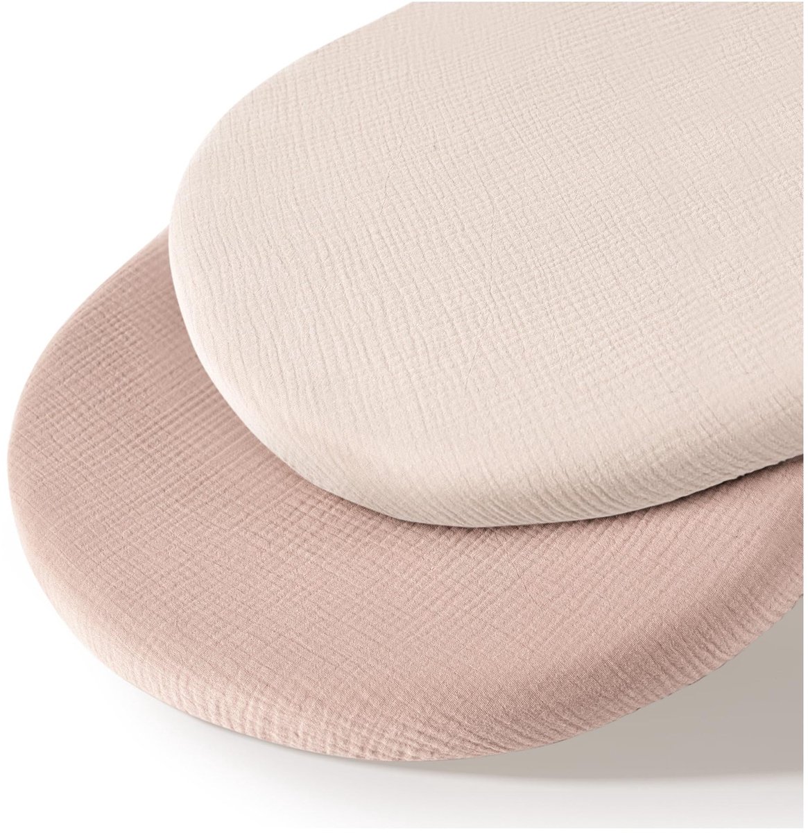 Wieg hoeslaken set van 2 stuks - ademend mousseline katoen - afneembaar wasbaar buitenhoes - geschikt voor babywieg matras - 32 * 17 inchStijl 23