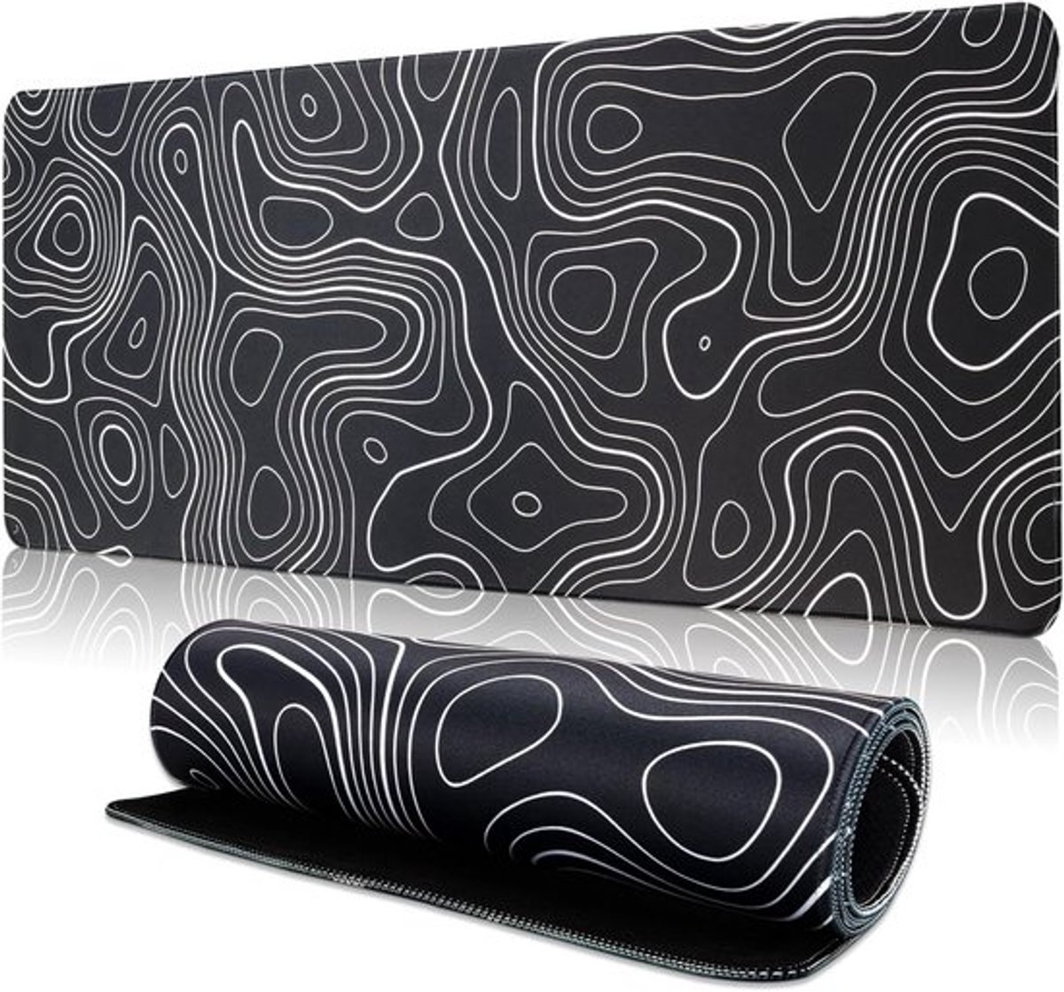 XXL Gaming Muispad - Grote Bureaupad - 800 x 300 Bureaumat - Muispad en Bureau-accessoires - Zwart