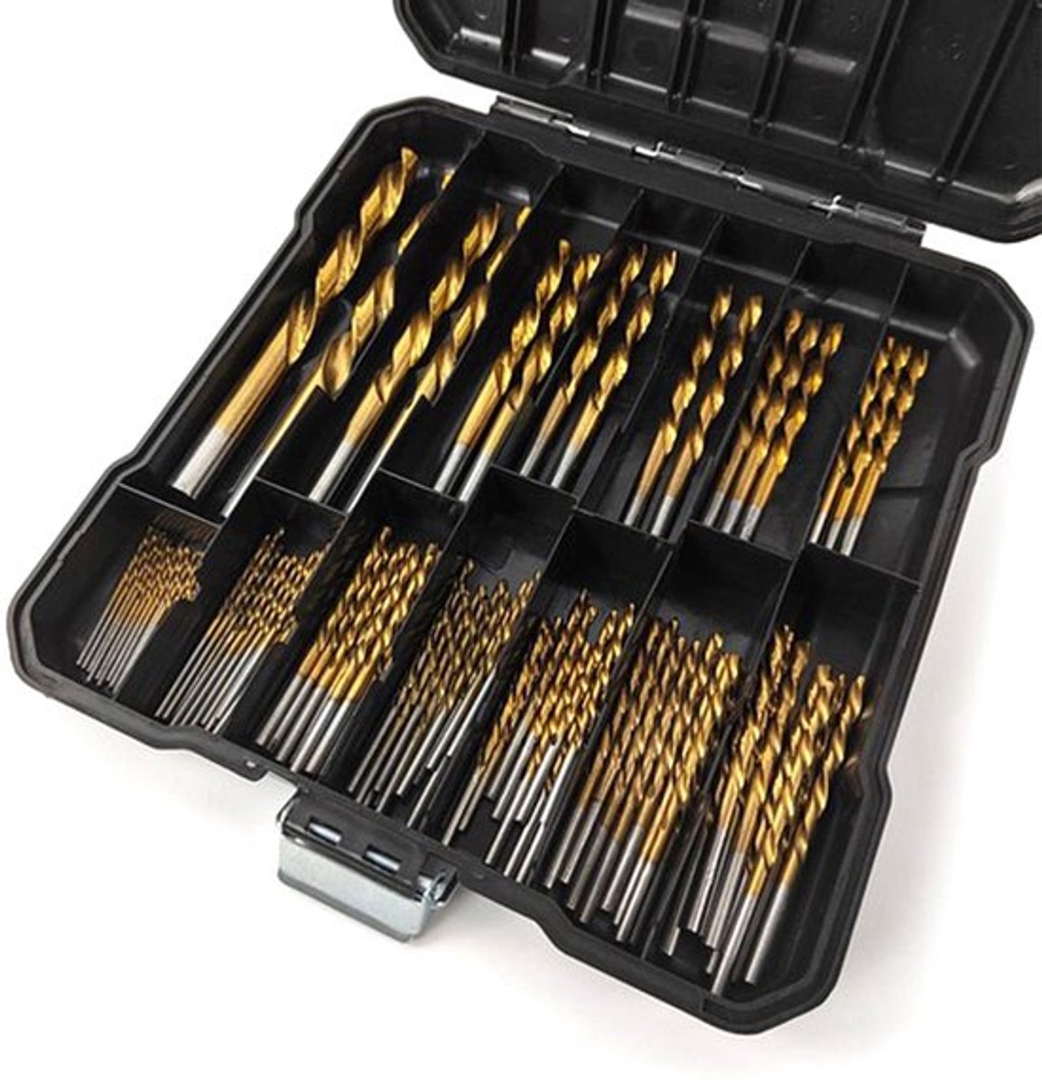 Premium - 99-delige spiraalborenset voor metaalbewerking en houtbewerking - 15-10 mm - 99 boren