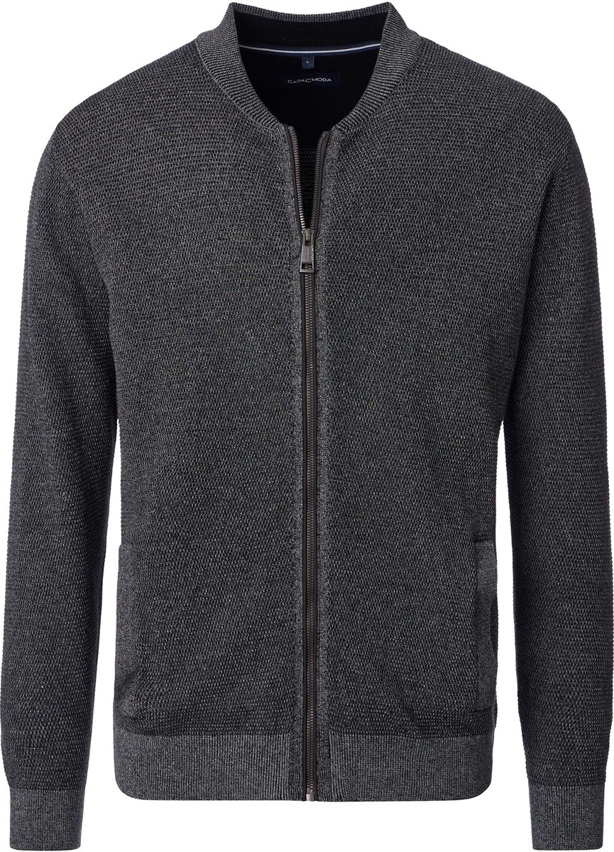 CASA MODA comfort fit vest - antraciet