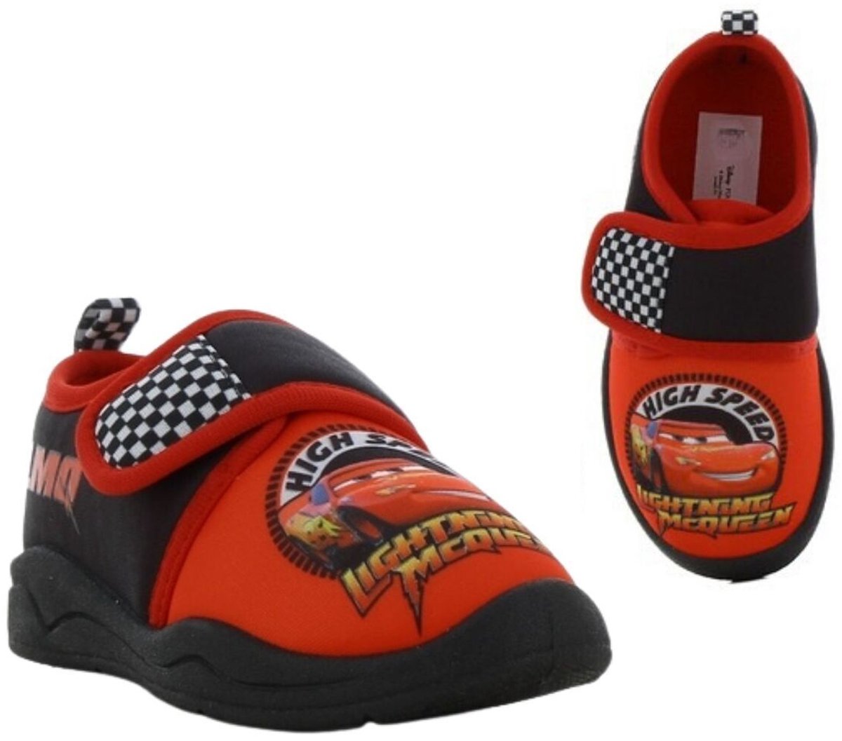 Disney Cars - Pantoffels voor jongens - Lightning McQueen Sloffen voor kinderen met klittenbandsluiting en Bliksem - Maat 26 - Rood