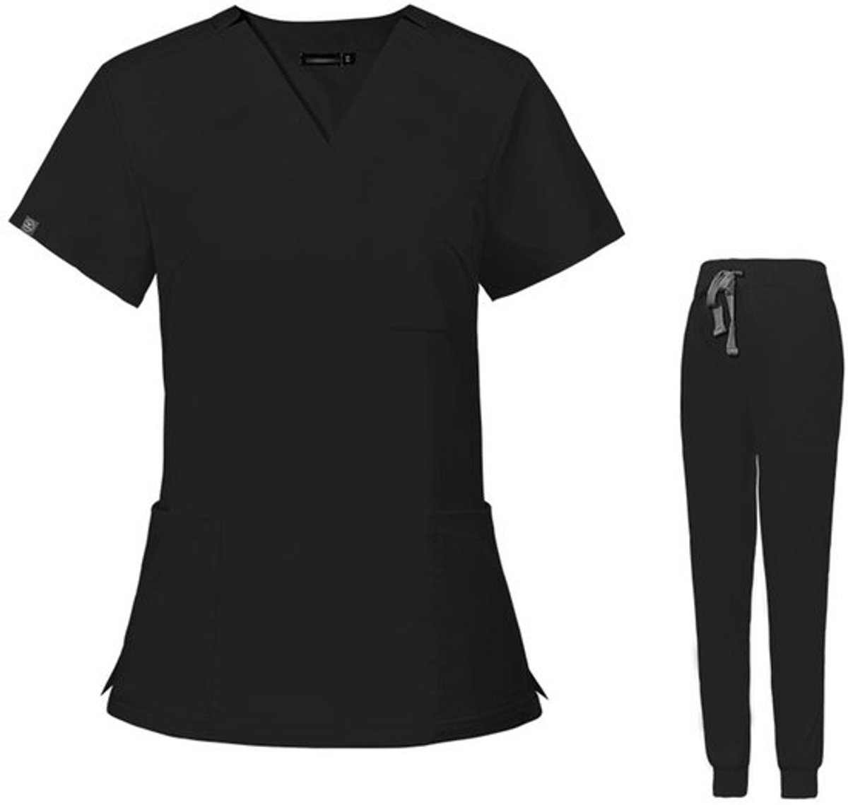 Dailygoody V-hals Scrubs Top Medische Uniformen Korte Mouw Niet Beschikbaar