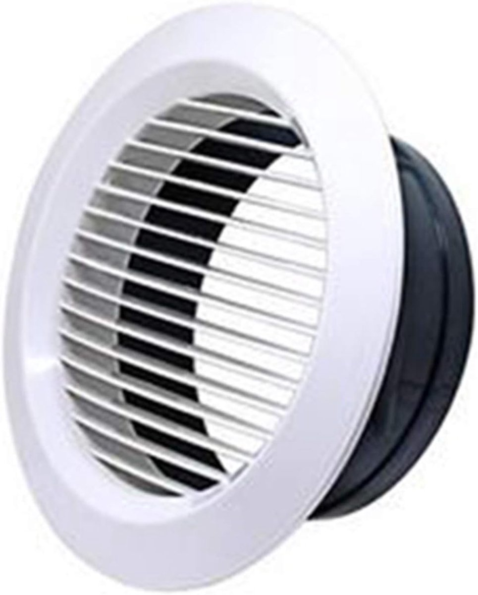 Ventilatie Rooster - Afzuigkap Rooster - Luchtstroom Regelen - Verstelbaar Volume - 75mm of 100mm - Zwart