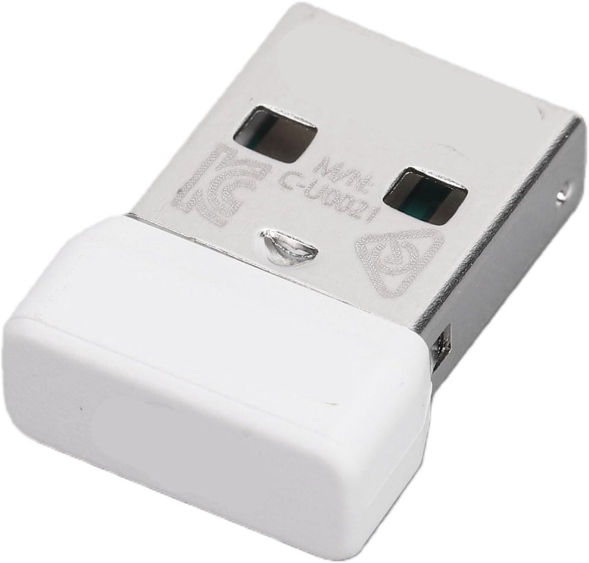 Muisdongle Ontvangeradapter - 2.4 GHz USB - Draadloze Connectiviteit - Automatische Koppeling - Compact Ontwerp - Wit
