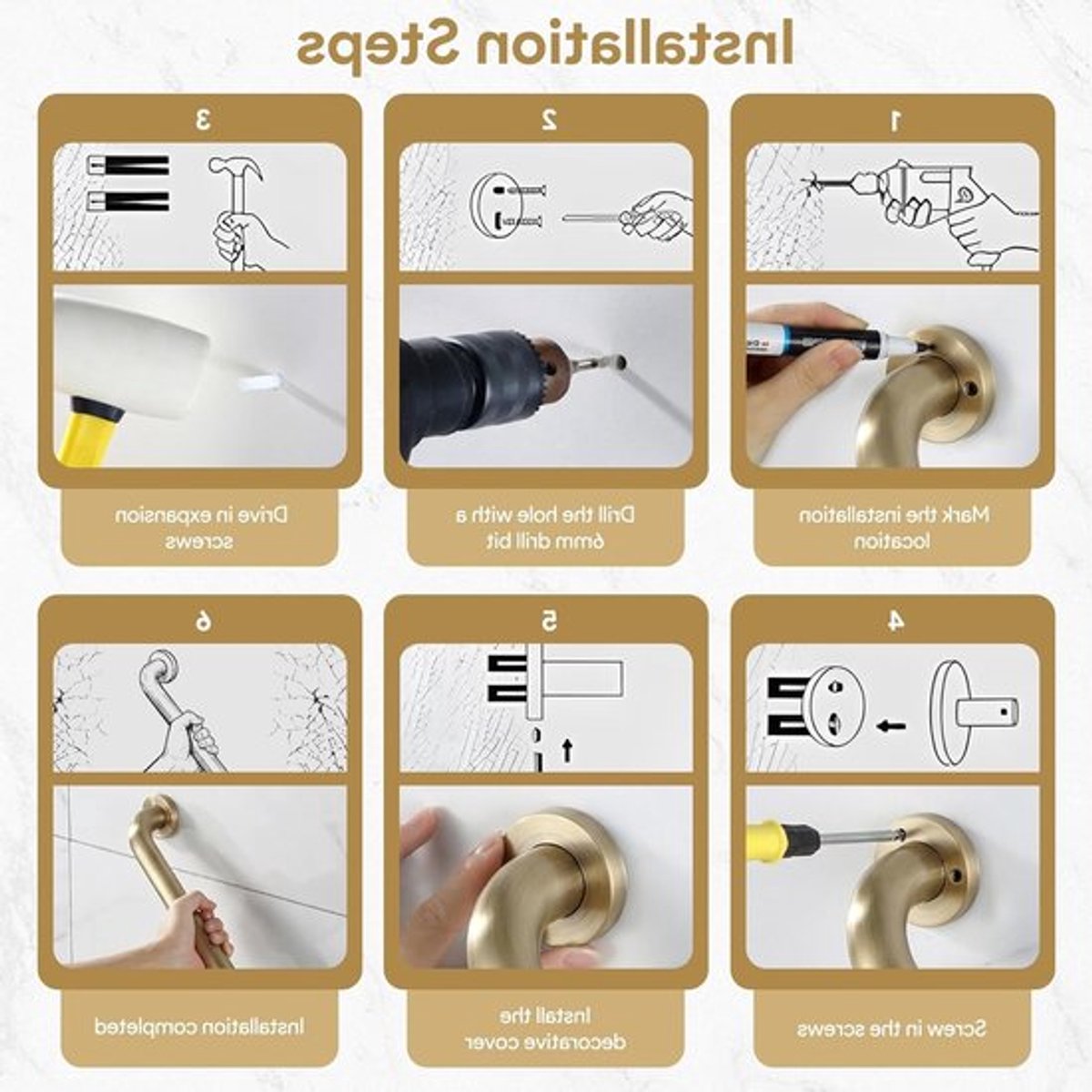SVGCommerce - Douche Grab Bar - Veiligheids Handgrepen - Ondersteuning voor Ouderen