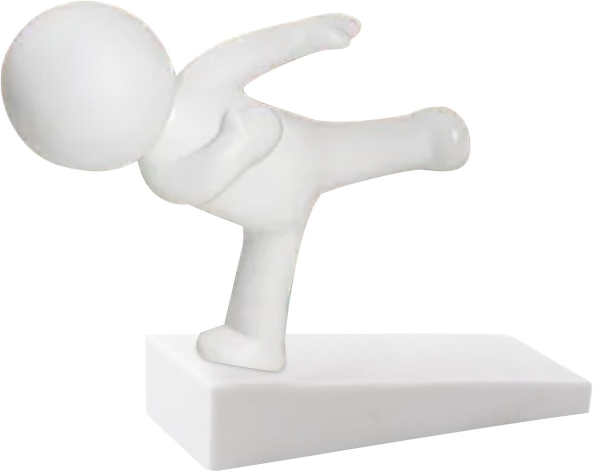 Deurstopper - Tochtstopper Vloerdecoratie - Bescherming Kamer - Anti-kras Ontwerp - 9 x 5 x 3 cm - Grijs