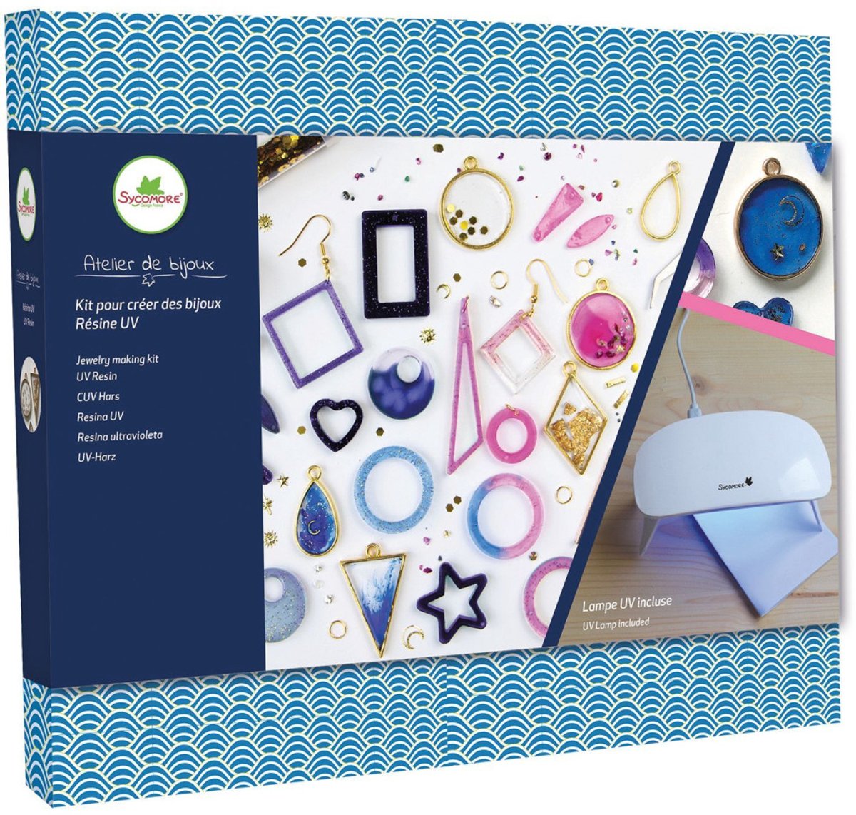 Sycomore sieraden maken XXL set - UV hars - creatieve kit 12 jaar+.
