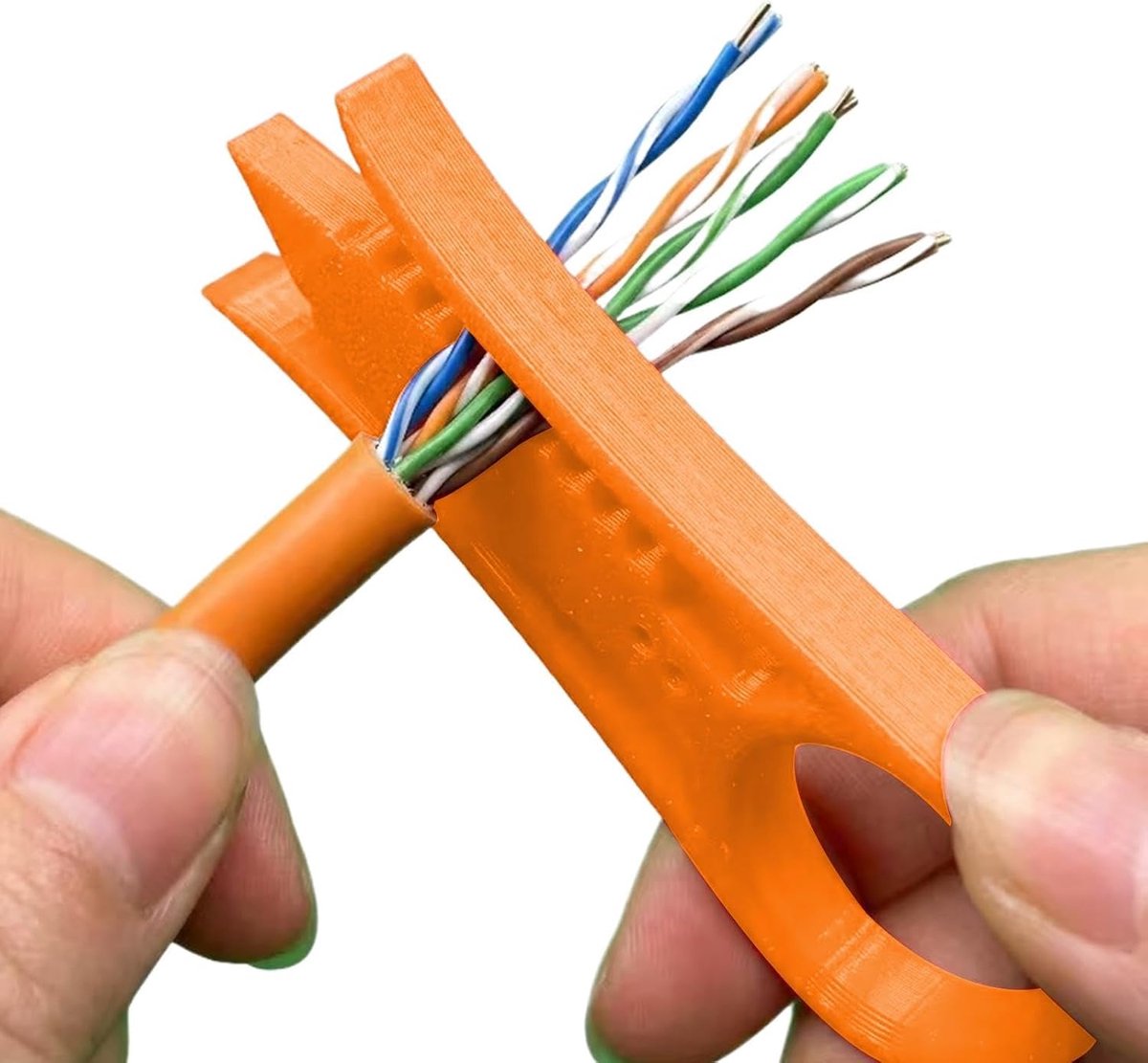 Kabelstriptang - Draadstripper Gereedschap - Efficiënt Bedraden - Flexibele Aanpassing - Mini Formaat - Oranje