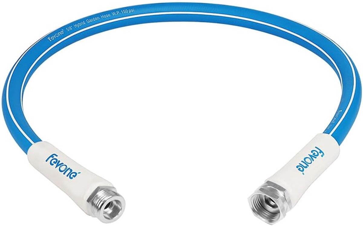 Tuinslang Verlenger - Korte Waterslang - Tuin Bewateren - Hybride Polymeer Materiaal - 3 ft 5/8 inch - Blauw
