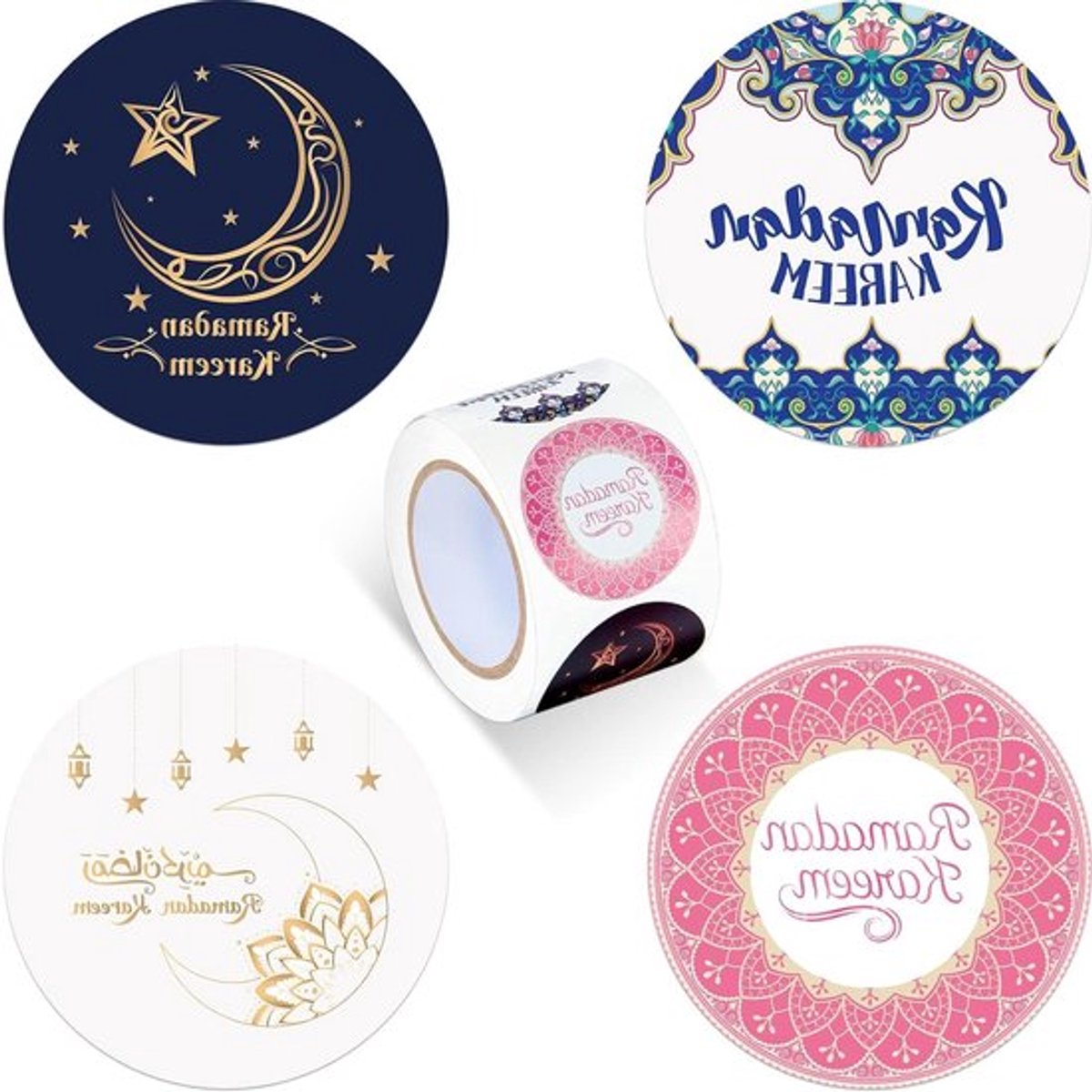 400 stuks Eid Mubarak Stickers Ramadan Thema voor - Inovra Plus