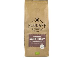 Biocafé Filterkoffie Espresso Dark Roast 250GR