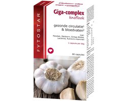 Fytostar Giga complex knoflook - Supplement - Ondersteund gezonde bloedsomloop en aders - 80 capsules