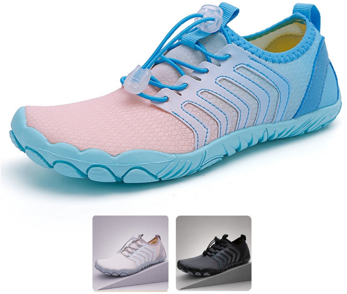 DOTALES - FlexStep barefoot schoenen Blau-Rosa 41