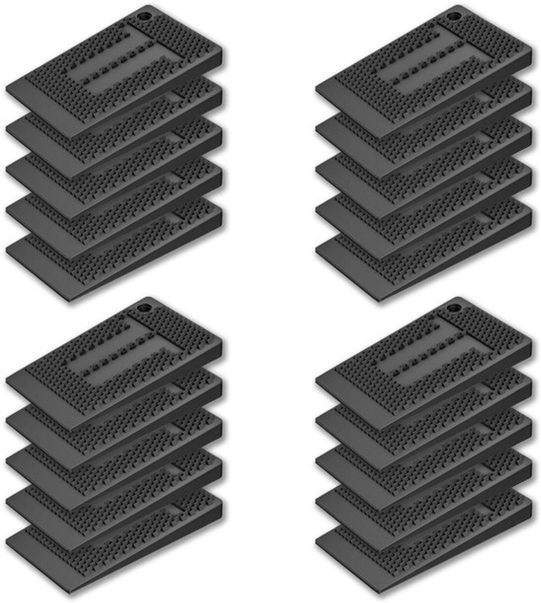 Inovra Plus - Meubelnivelleerders Set van 20 stuks - Rubberen Wiggen voor