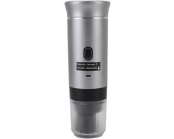 Draagbaar Koffiezetapparaat - Reiskoffiezetter Mini Koffiezetapparaat - Koffie Zetten Onderweg - Oplaadbaar met 7500 mAh - 120 ml - Zwart
