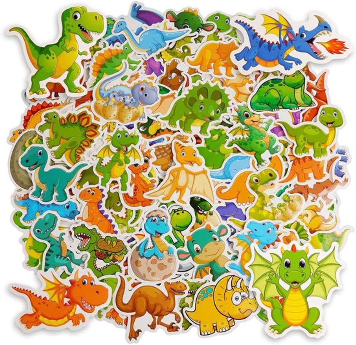 Allecto Plus - 100 stuks - Waterdichte stickers - Leuke cartoon en