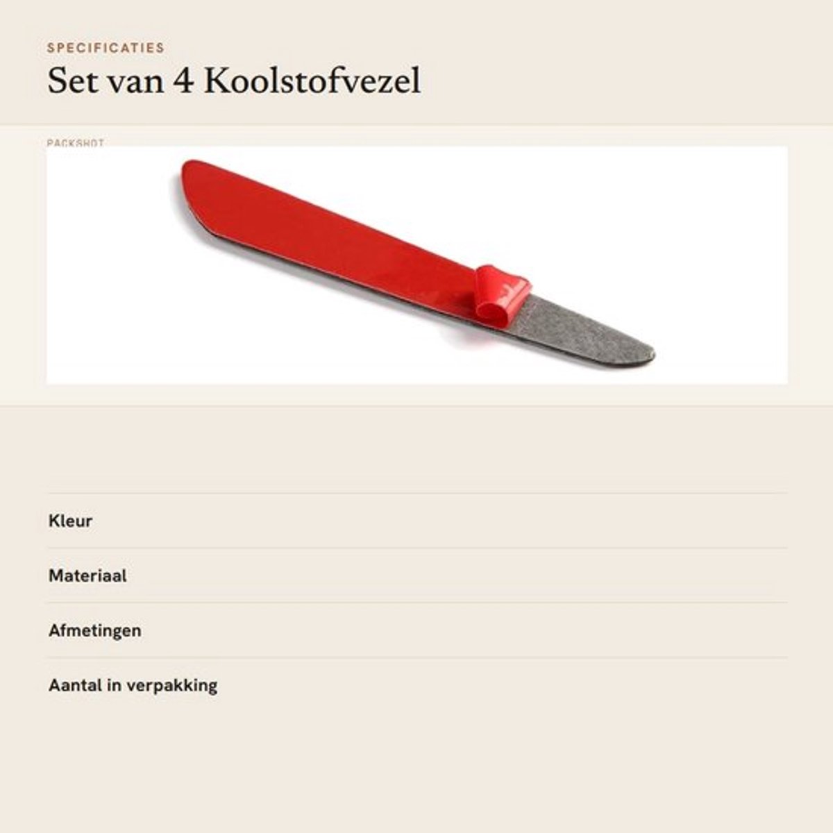 Koolstofvezel - Dailygoods- Deurrandbeschermer