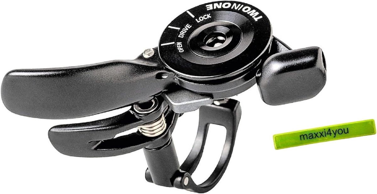 Fiets versnellingshendel - Dubbele hendel - Stuur controle - Twee-in-één bediening - 75 x 3 cm - Zwart