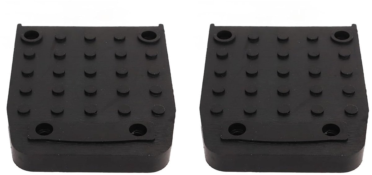 Steigerplaat Voetstukken - Antislip Steun - Veilig Werken - Nylon PVC Combinatie - 105 x 84 mm - Zwart