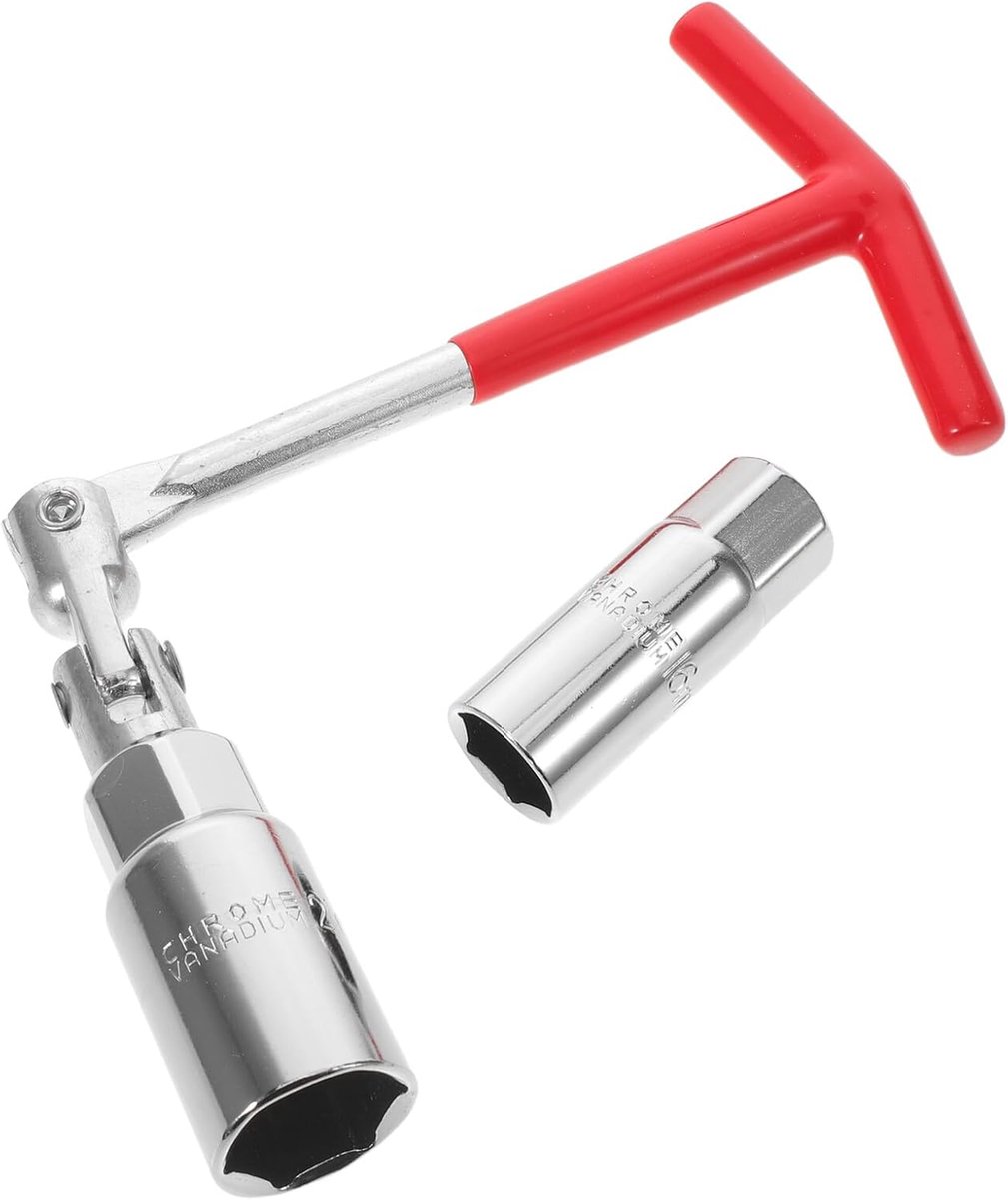 Bougiesleutel Set - T-Handgreep Sleutel - Motor Onderhoud - Ergonomisch Antislip Grip - 20 cm - Divers