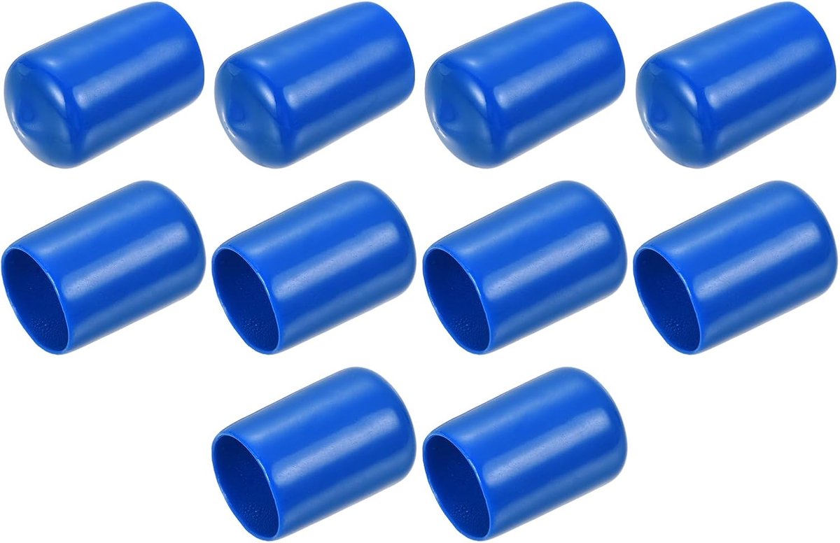 Rubberen Doppen - Afsluitdoppen Beschermdoppen - Meubels Beschermen - Zacht Elastisch Vinyl - 18 mm Binnendiameter - Blauw