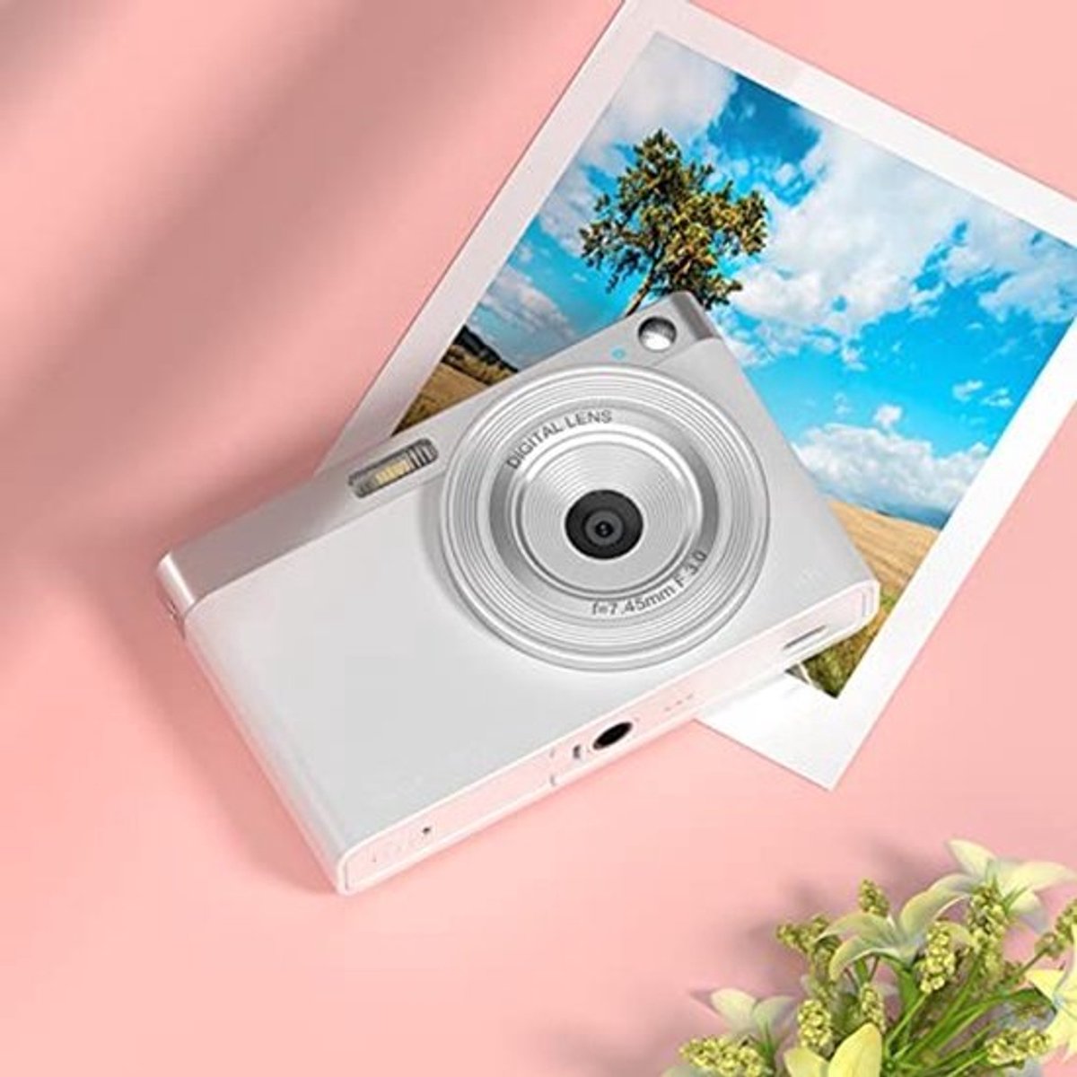 Store_9 - Digitale Camera - Kinderen - 4K Vlogging-camera - Wit - Beginnerscamera