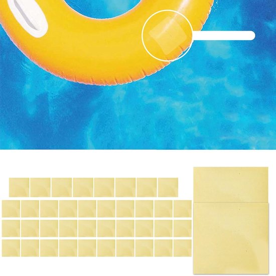 Reparatieset Opblaasbaar - Plakset Lekken - Snel Herstel - Waterdichte Plakstrips - 7x7 cm - Transparant — afbeelding 5