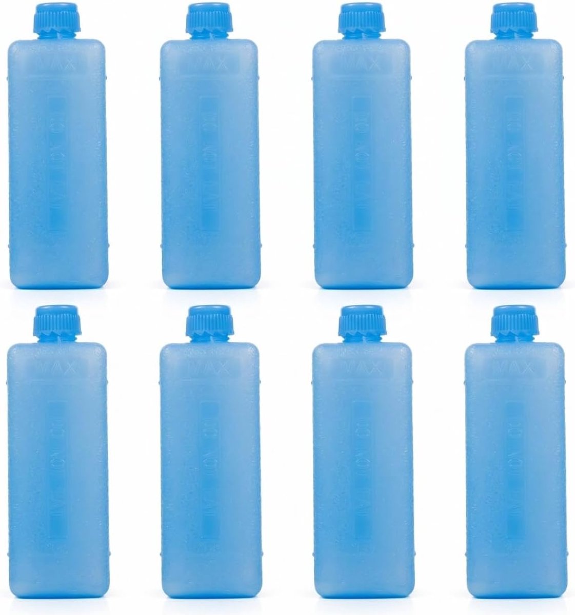 IJspakketten Koeler - Herbruikbare Blokken - Langdurige Koeling - Lekvrij Ontwerp - 8 Stuks - Blauw