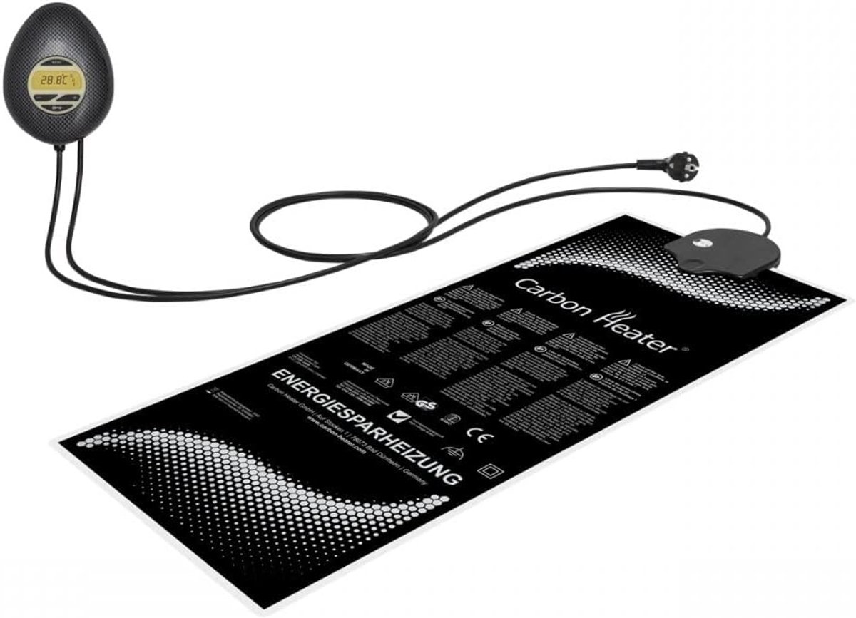 Waterbed Verwarming - Matras Verwarmer - Comfort Verwarmen - Energiezuinig Carbon - 200 x 200 cm - Oranje