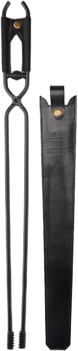 Open haard tang - Vuurtang - Veilig hout hanteren - Verhoogt gebruikscomfort - 44 cm lengte - Zwart
