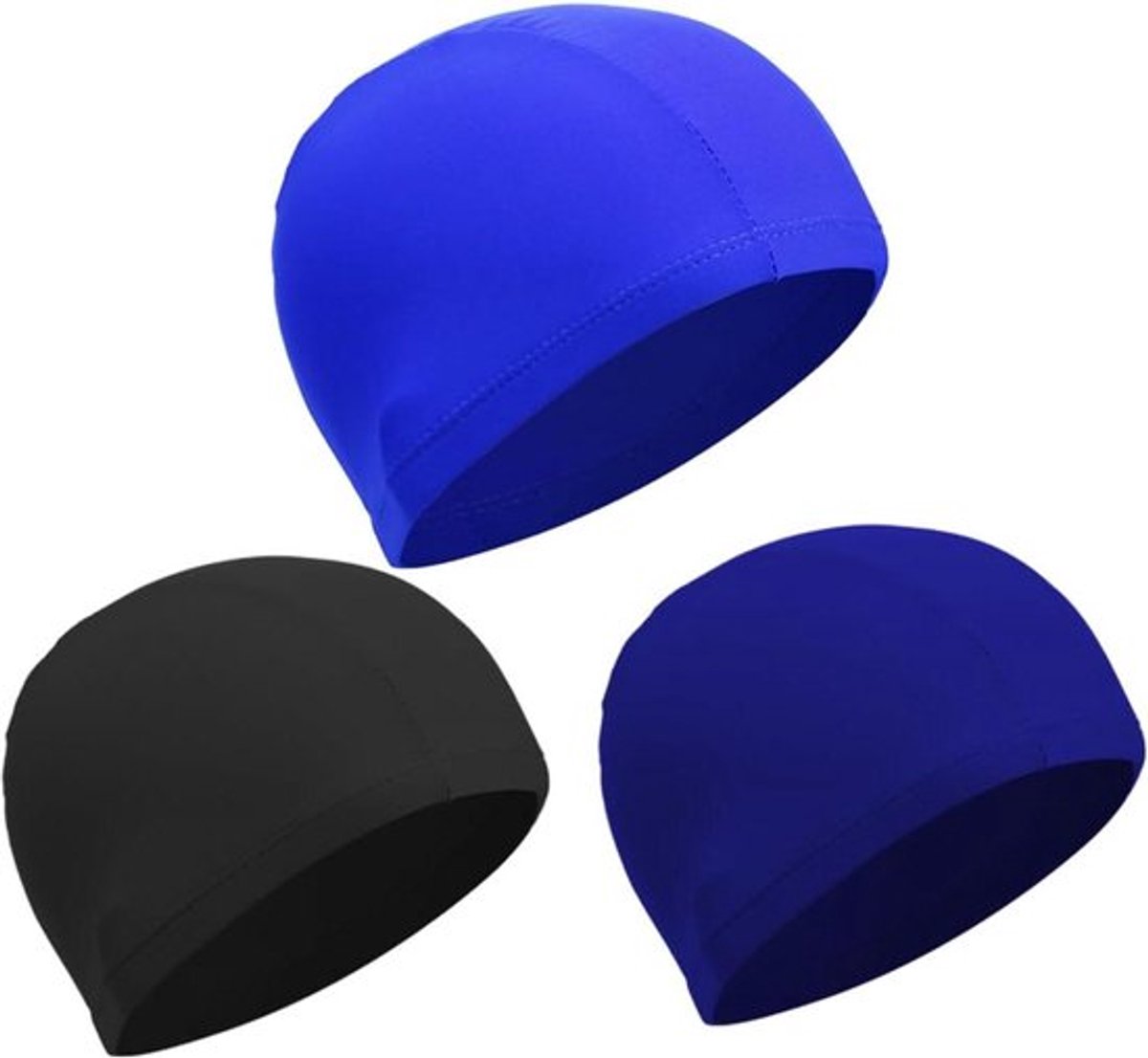 3-pack effen badmutsen nylon voor baden en zwemmen Inovra Plus