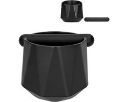 Koffie Knock Box - Afvalbak Koffie - Koffiezet Gemak - Diep Ontwerp - 16x16x14 cm - Zwart