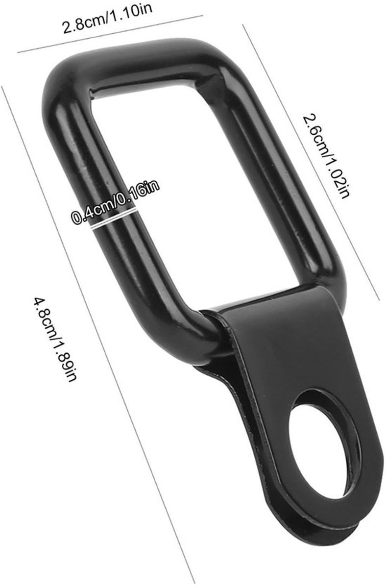 D-ring Ankerpunten - Vastbind Haken - Laden Zekeren - Zwarte Aluminium Legering