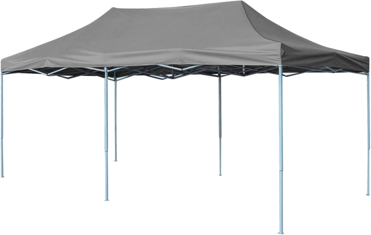 Opvouwbare Partytent - Tuinhuisje Luifel - Feestelijke Evenementen - Waterbestendig Dak - 3x6 meter - Antraciet