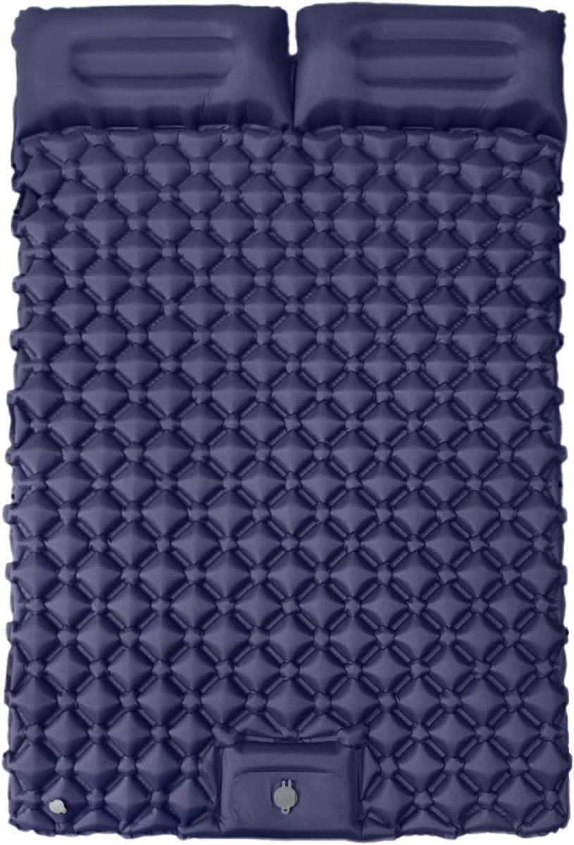 Luchtmat Camping - Opblaasbaar Bed - Outdoor Avontuur - Geïntegreerd Kussen - 190 x 120 cm - Donker Blauw