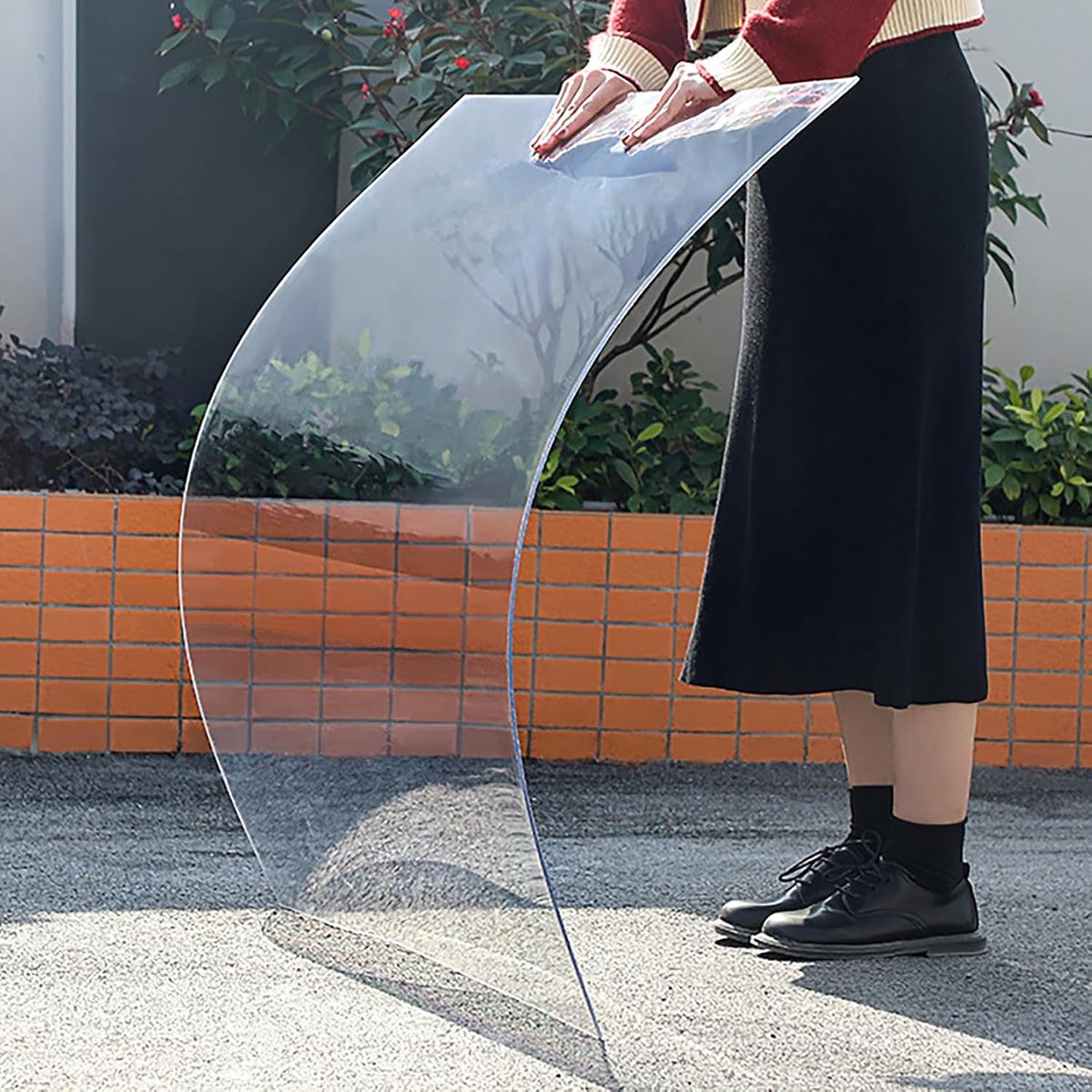 Polycarbonaat Plaat - Transparant Blad - Weerbescherming Buiten - Slagvast UV-bestendig - 100x100 cm - Transparant