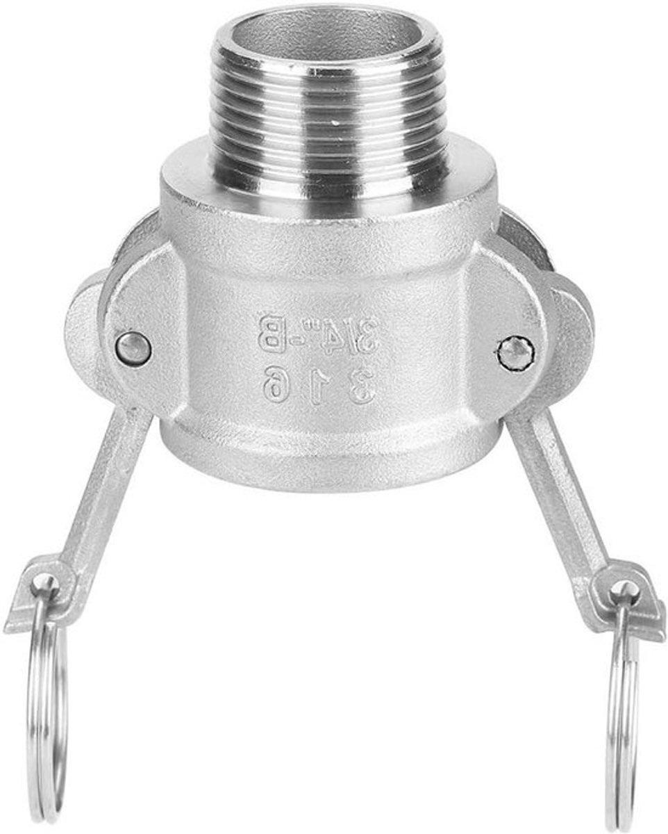 Camlock aansluiting roostvriev staal Dn20 3/4 Allecto Plus