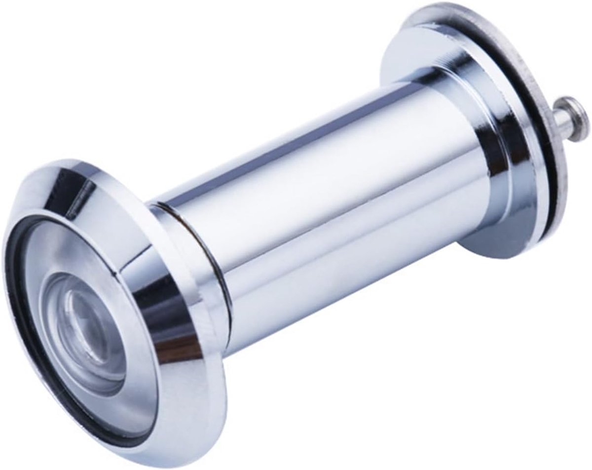 Deurspion - Veiligheidskijker - Extra Veiligheid - Groothoek Lens - 40-65mm Deurdikte - Zilverkleurig