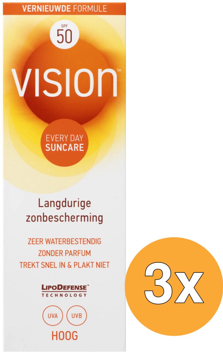 3x Vision Every Day Sun Protection SPF50 (90 ml)