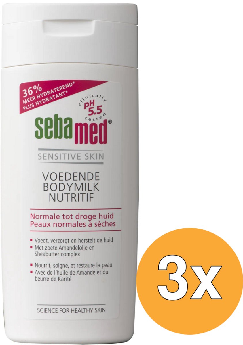 3x Sebamed Bodymilk (200 ml)