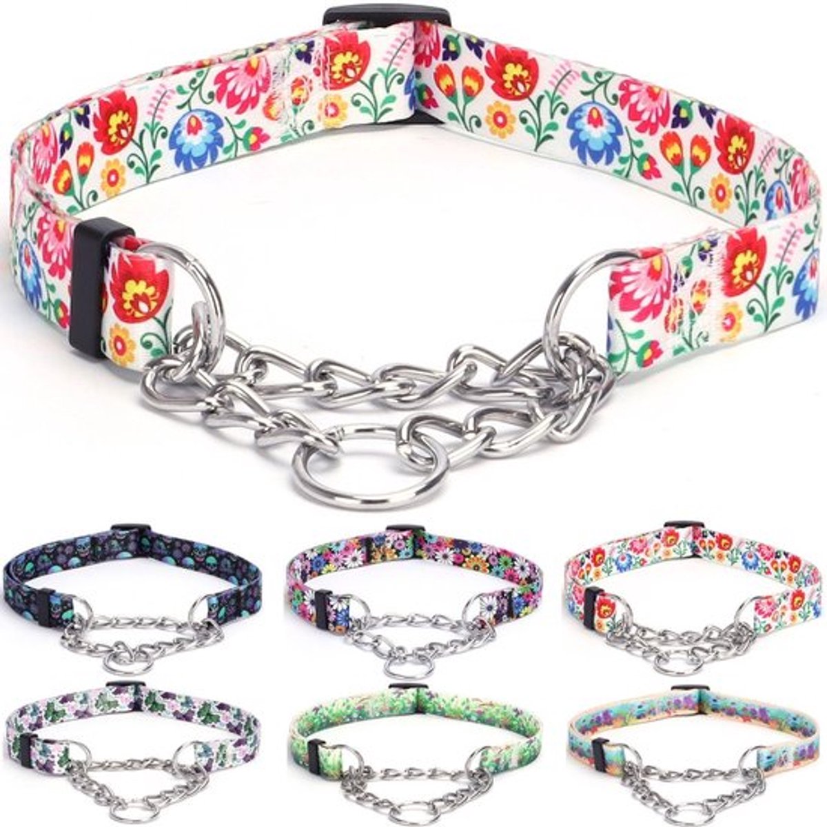 Jhubersproducts - Anti-trek Halsband - Martingale Halsband