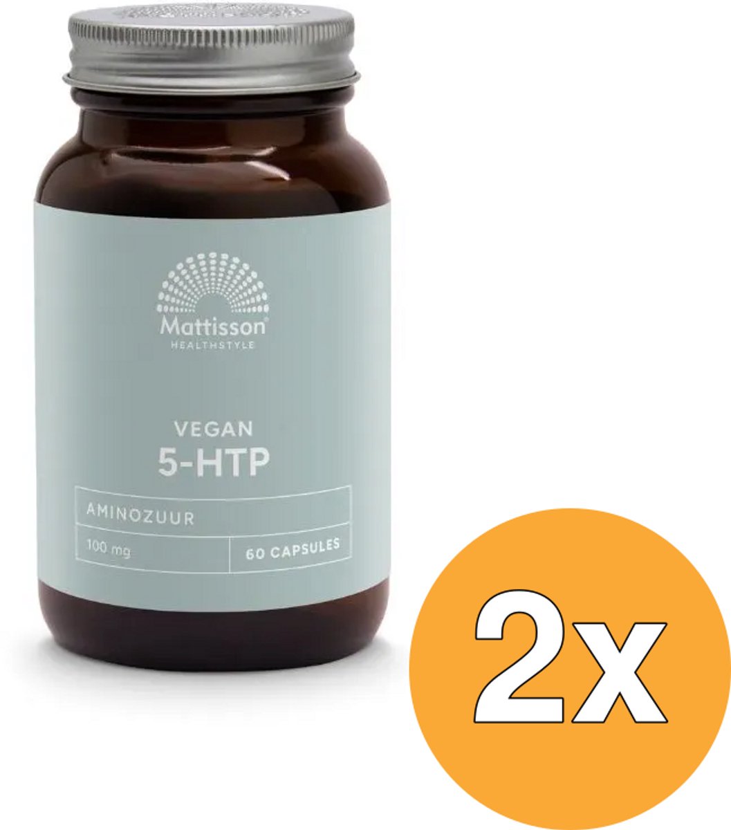 2x Mattisson Vegan 5-HTP 100mg (60 capsules)