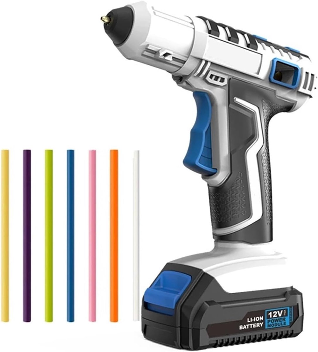 Lijmpistool - Draadloos Gereedschap - Hobby Knutselen - Snelle Opwarming - 20 Lijmstiften - Uniek